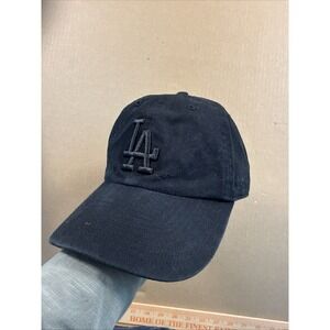 Los Angeles Dodgers '47 Brand All Black Clean Up Adjustable Hat